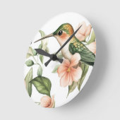 羽毛の友人の壁時計 ラウンド壁時計 (傾斜)