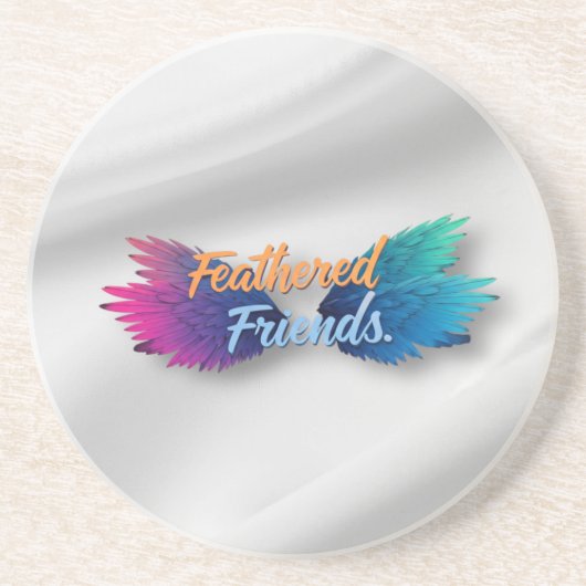 羽毛の友人 コースター (正面)