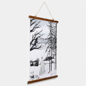 羽毛の友人 吊り下げ型タペストリー (傾斜あり)