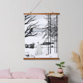 羽毛の友人 吊り下げ型タペストリー (寝室)