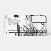 羽毛の友人 SAMSUNG GALAXYケース (裏面横)