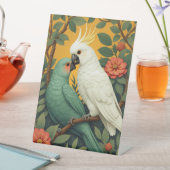 羽毛の友… 台座サイン (インサイチュ)