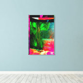 羽毛の引き伸ばしキャンバス印刷 キャンバスプリント (インサイチュ (ウッドフロア))