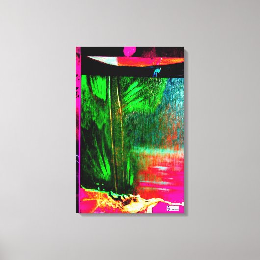 羽毛の引き伸ばしキャンバス印刷 キャンバスプリント (正面)