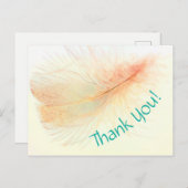 羽毛の感謝 ポストカード (正面/裏面)
