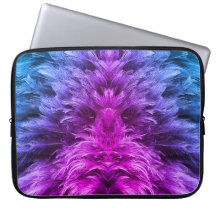 羽毛の毛羽の紫、青、ピンク