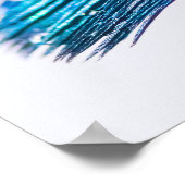 羽毛の水滴 ポスター (角)