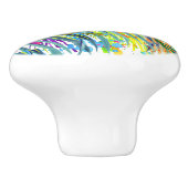 羽毛の熱帯鳥2セラミックノブ セラミックノブ (側面)