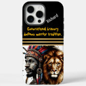 羽毛の生えた獅子を持つ戦士 Case-Mate iPhoneケース (裏面)