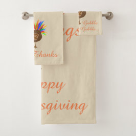 羽毛の男性トルコ感謝提供バスタオルセット バスタオルセット