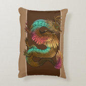 羽毛の竜 アクセントクッション (裏面(縦))