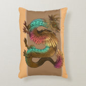 羽毛の竜 アクセントクッション (正面(垂直))