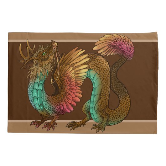 羽毛の竜 枕カバー (裏面)