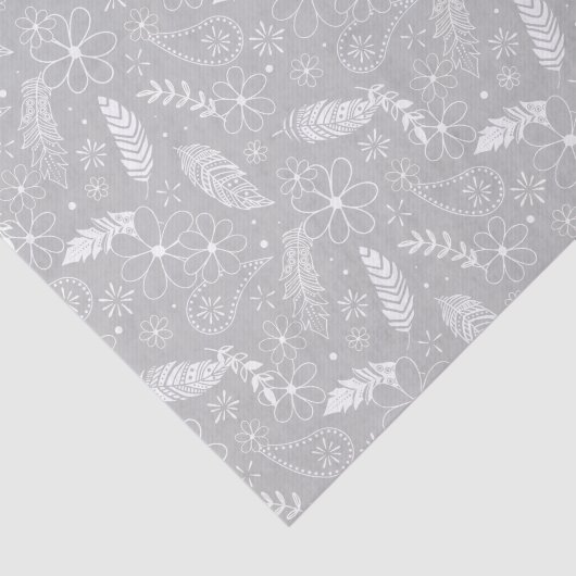 羽毛の花は灰色か何色かである 薄葉紙 (詳細)