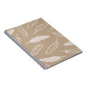 羽毛の落下ジャーナル – Kraft ノートブック (右側)