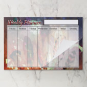 羽毛の週次プランナーシート ペーパーパッド (折り畳み)