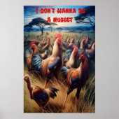 羽毛の集まり:ニワトリは自由にローミング ポスター (正面)