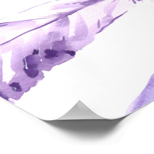 羽毛の飾り継ぎ目のない模様。ウォータータ ポスター (角)