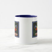 羽毛の鳥が一緒にロリケートに群がる マグカップ (中央)