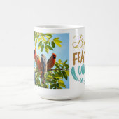 羽毛の鳥セラミック統一されたマグを集める。 コーヒーマグカップ (中央)