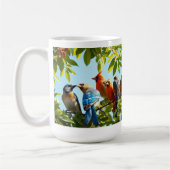 羽毛の鳥セラミック統一されたマグを集める。 コーヒーマグカップ (左)