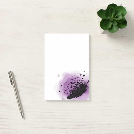 羽毛の黒い鳥 – The Ravens Post-it Note ポストイット (オフィス)