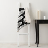 羽毛ぼほ：白黒 シェルパブランケット (インサイチュ)