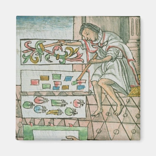 羽毛アステカ師 マグネット (正面)