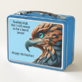 羽毛イーグルポートレートイーグルソーズランチ開始 メタルランチボックス (裏面)