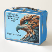 羽毛イーグルポートレートイーグルソーズランチ開始 メタルランチボックス (正面)