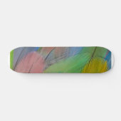 羽毛カラフル板 スケートボード (横)