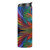 羽毛カラフル渦 タンブラー (回転左)