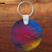 羽毛キーチェーン キーホルダー (正面)