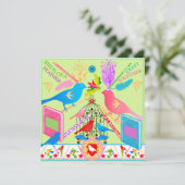 羽毛クラフトの鳥が一緒にフラットカード2 シーズンカード (スタンド正面)