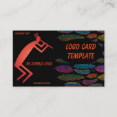 羽毛ココペリロゴ名刺 名刺 (正面)