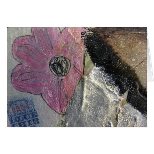 羽毛コラージュ (正面横)