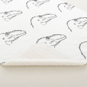 羽毛サイツメケロムシェルパ毛布 シェルパブランケット (3/4)