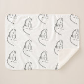 羽毛サイツメケロムシェルパ毛布 シェルパブランケット (正面(横))