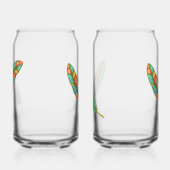 羽毛ソーダガラス ガラス缶 (左)