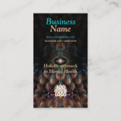 羽毛ハート先見性アートニューエイジファンタジー 名刺 (裏面)