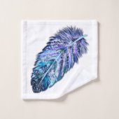 羽毛バスタオルセット – カスタム色 バスタオルセット (ウォッシュタオル)