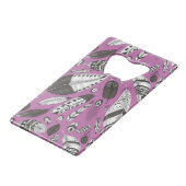 羽毛パターン クレジットカード栓抜き (正面アングル)