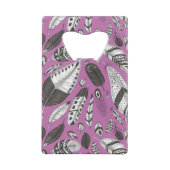 羽毛パターン クレジットカード栓抜き (裏面)