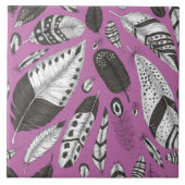 羽毛パターン タイル (正面)