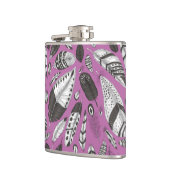 羽毛パターン フラスク (左)