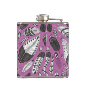 羽毛パターン フラスク (裏面)