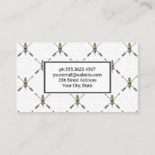 羽毛パターン |ボースタイリッシュホ 名刺 (裏面)