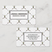 羽毛パターン |ボースタイリッシュホ 名刺 (正面/裏面)