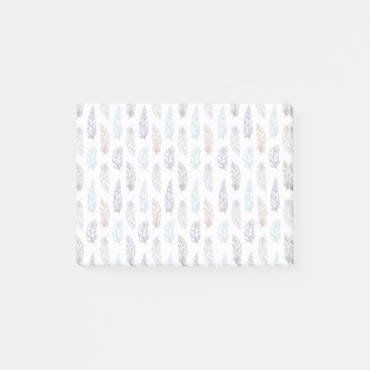 羽毛パターン ポストイット (正面)