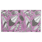 羽毛パターン 枕カバー (正面左)